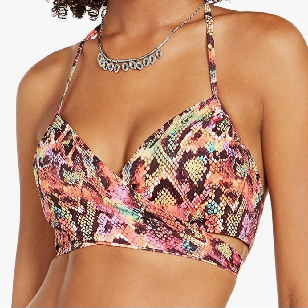 Sundazed Reptilia Simone Halter Bikini Swim Top